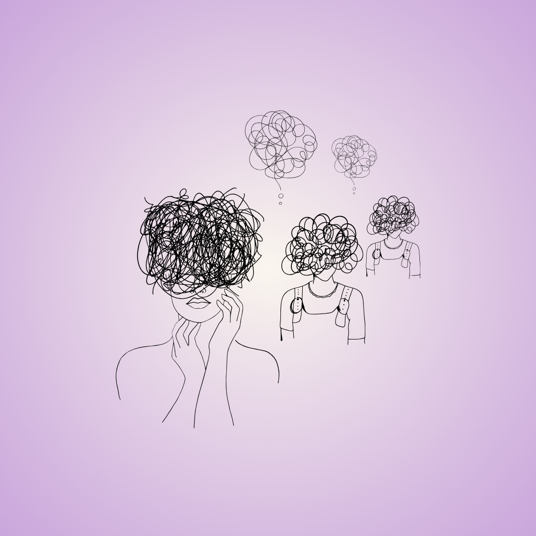 Persoon met stress die het aan andere mensen overdraagd, een voorbeeld van co-regulatie.